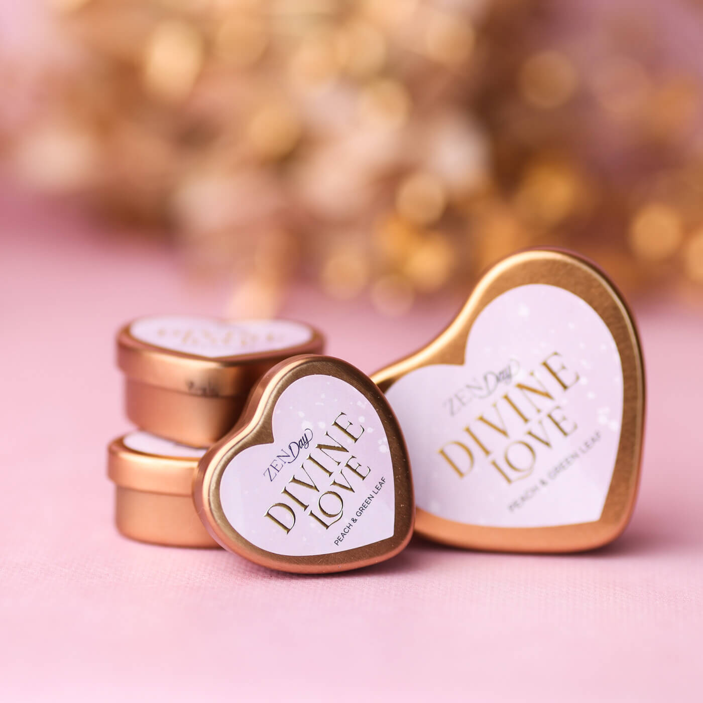 Lumânare DIVINE LOVE – Peach & Green Leaf