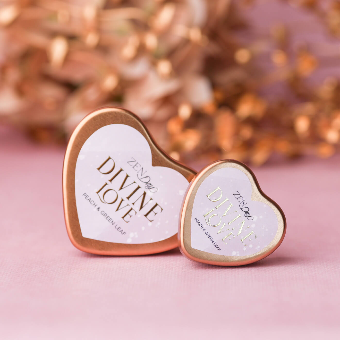 Lumânare DIVINE LOVE – Peach & Green Leaf